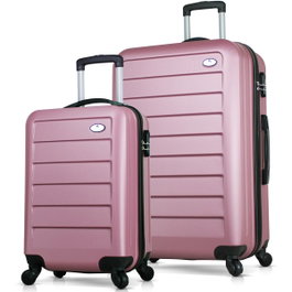 Zoozie Bags Juego de maletas en oro rosa (2 piezas)